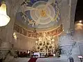 Inneres der Wallfahrtskirche auf dem Monte Santa Luzia