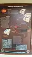 Schautafel über die Lage der Batoka-Formation, die Flussverlaufsänderungen des Sambesi, Cuando (Chobe) und Kafue sowie die Entwicklung der Viktoriafälle