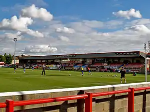 Der Carling Stand an der Victoria Road