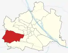 Lage von Hietzing  in Wien (anklickbare Karte)