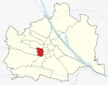 Lage von Rudolfsheim-Fünfhaus  in Wien (anklickbare Karte)
