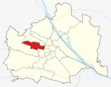 Lage von Ottakring  in Wien (anklickbare Karte)