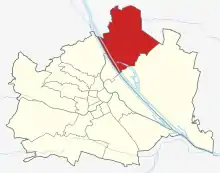 Lage von Floridsdorf  in Wien (anklickbare Karte)