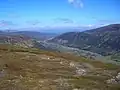 Blick vom Gipfel nach Norden zum Pass of Drumochter