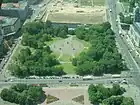 Blick auf das Marx-Engels-Forum vom Fernsehturm Juni 2009