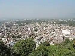 Blick auf die Stadt vom Palast Nalagarh