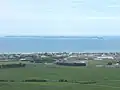 Parton Rd. und Motiti Island von den Papamoa Hills