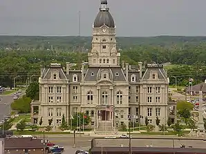 Vigo County Courthouse in Terre Haute, gelistet im NRHP Nr. 83000160