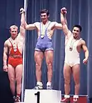 Siegerehrung 1964: links Masushi Ōuchi mit Bronze