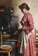 Aus einer Küche (Die Pfannkuchenbäckerin) (1883)