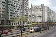Ende der Zweigstrecke am Centro Civico des Stadtteils Villa Lugano