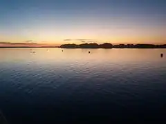 … der Río Tebicuarybei Sonnenuntergang,