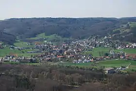 Villnachern von der Habsburg aus gesehen