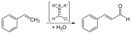 Vilsmeier-Formylierung von Styrol zu Zimtaldehyd