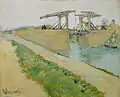 … mit Straße entlang des Kanals (F 400, März, Van-Gogh-Museum)
