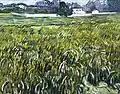 Vincent van Gogh:Weizenfeld in Auvers mit weißem Landhaus