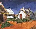 Vincent van Gogh:  Weisse Hütten bei Saintes-Maries