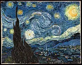 Vincent van Gogh: La Nuit étoilée (1889). Museum der schönen Künste, Houston.