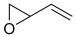 Strukturformel von 3,4-Epoxy-1-buten