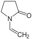 Strukturformel von N-Vinylpyrrolidon
