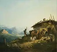 Rast im Gebirge