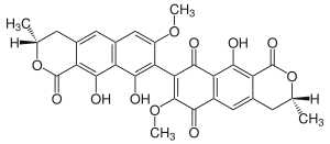 Strukturformel von Viomellein