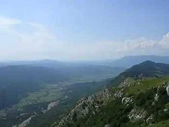 Das Vipava-Tal im heutigen Slowenien auf der Route der Langobarden nach Italien