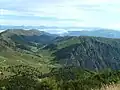 Blick vom Monte Grappa in die Dolomiten