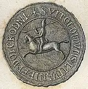 Siegel von Vytautas der Große, 1390 (1842)
