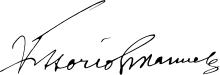 Unterschrift Viktor Emanuels III.