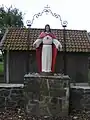 Die Christusstatue in der Keerstraat in Vlekkem