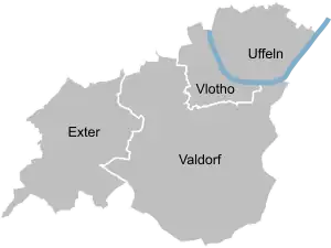 Administrative Gebietsgliederung von Vlotho