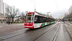 Citylink in der Chemnitzer Innenstadt Richtung Thalheim (2022)