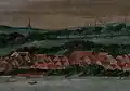 Die Vogelstange oberhalb der Flensburger Innenstadt (1591)