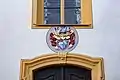 Wappen Julius Echter am Escherndorfer Kirchenportal