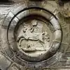 Südwestportal-Rosette 2: Welfenross