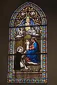 Fenster in der Kirche Saint-Cyr-et-Sainte-Julitte in Volnay