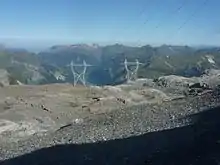 Die Vorableitung oberhalb der Schwarzen Wand aufgeteilt in zwei Bahnen …
