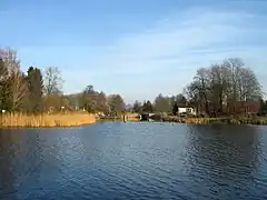 Anfang des Trödelgrabens am Voßkanal
