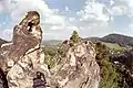Von hier aus kann man die Dürren Felsen (Suché skály) sehen (rechter Bildrand)