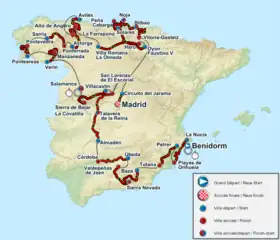 Karte Vuelta a España 2011
