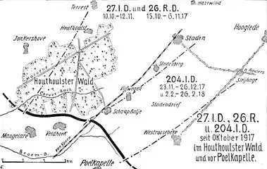 Das Regiment in der Dritten Flandernschlacht 1917