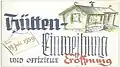 Plakat zur Einweihung 1959