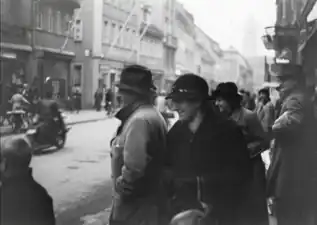 Willy Sachs (mit Hut).Ende 1930er Jahre