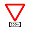 W-041Ankündigung für Vorfahrt gewähren