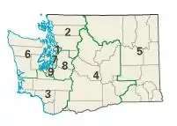 Washington: Kongress-Wahlkreise