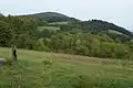 Blick vom Parkplatz an der Emberghütte auf den Emberg