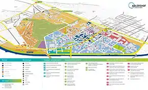 Orientierungsplan WISTA Gelände in Berlin-Adlershof