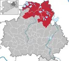 Karte des Wahlkreises (2009)