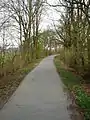 Abgebauter Teil der Strecke bei Westkirchen, heute genutzt als Rad- und Wanderweg